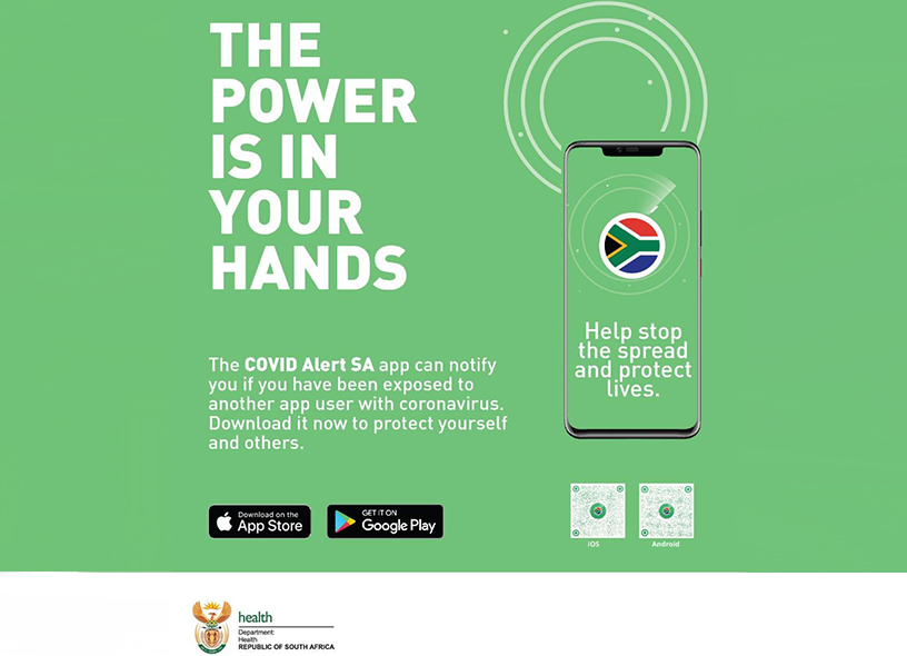 Coronavirus App released in South Africa.